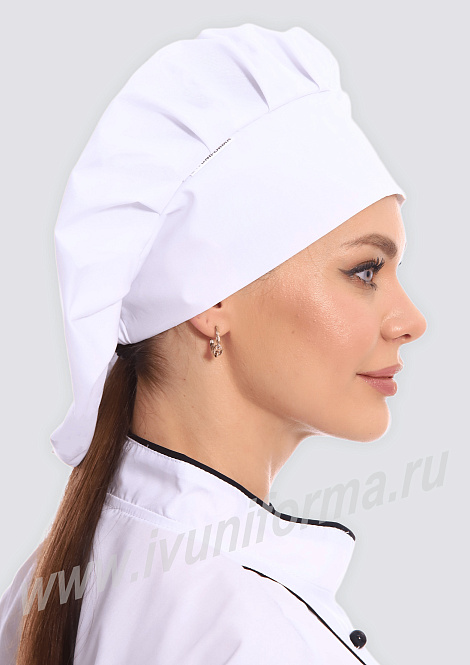 Колпак повара на резинке женский арт. ГУ-12-44-ТС